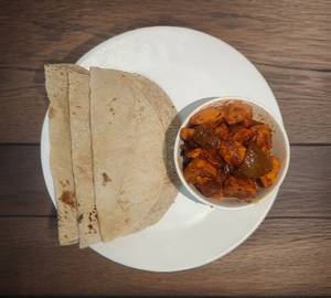 3 Phulka + Chilli Chicken Dry