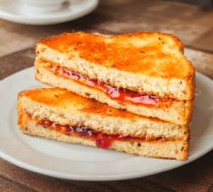 Bread Butter Jam Toast