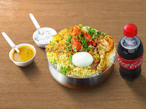 Special Chicken Biryani + Coke 250 Ml Pet