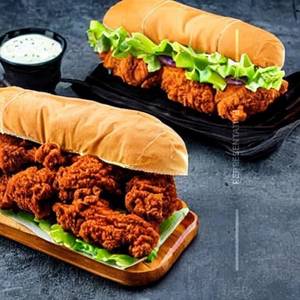 Texas fried chicken sub