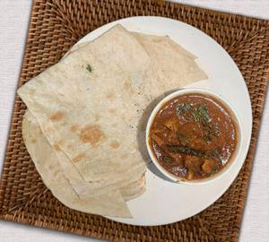 2 Butter Naan + Mix Veg Curry (250Ml)