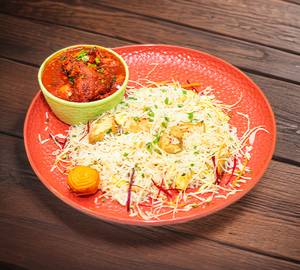 Chicken Fried Rice With Chicken Manchurian Combo