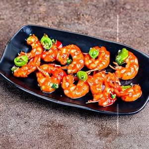 Chilli prawns