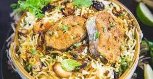 Fish biryani