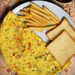 Masala Omelette (served With French Fries)