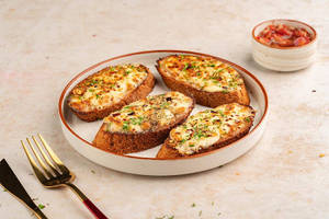 Cheesy Garlic Bread ( No Maida, Gluten Free)