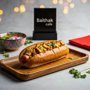 Butter Paneer Hot Dog