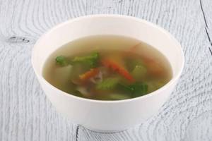 Brown Garlic Clear Soup