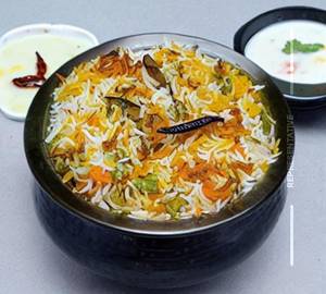 Veg Biryani & Curd