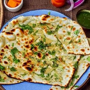 Matar paneer naan