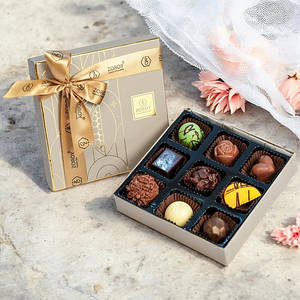 Pure Belgian Couverture Truffles And Pralines Box Of 9