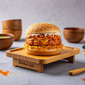 Chowmein Tikki Burger