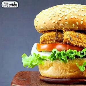 Barbeque Cheese Paneer -Burger