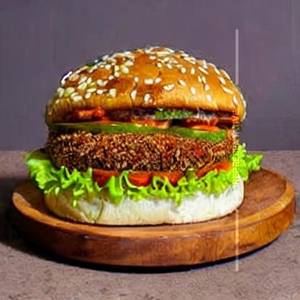 Crispy veg burger