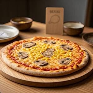Corn and Mushroom Pizza [8 Inches]
