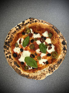Margherita With Olives, Jalape?o & Sundried Tomatoes Pizza