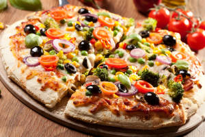 Mix veg pizza
