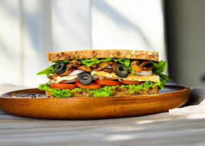 Sauteed Mushroom Egg Sandwich