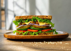 Cheese Potato Mushroom Sandwich