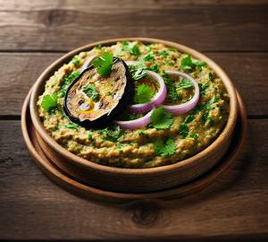Baigan Bharta With Choice Of Roti