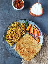 Paneer Bhurji Combo + 4 Ghee Tawa Chapati + Salad + Achaar