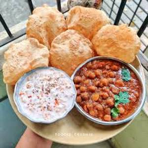 Chole Puri with Raita