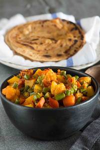 Sabji (Seasonal) + 2 Plain Paratha