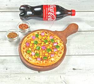 Veggie lover pizza [7inches] with pepsi [ 750 ml ]