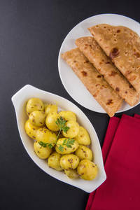 Aloo Jeera + 4 Butter Roti