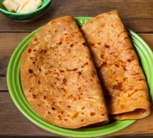 Aloo Paratha (2 Pieces) With Aloo Chana Sabzi