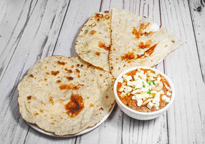 1 Roti With 1 Naan And Kaju Paneer [Serves 1]