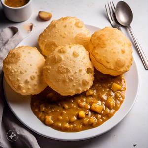 Puri bhaji (4 pc)