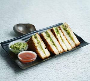 Jain Cheese Corn Capsicum Mayo Grilled Sandwich