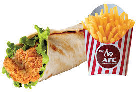 Chicken Wrap Meal + [French Fries]