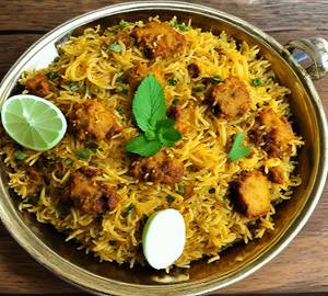 Malai Soya Chaap Biryani