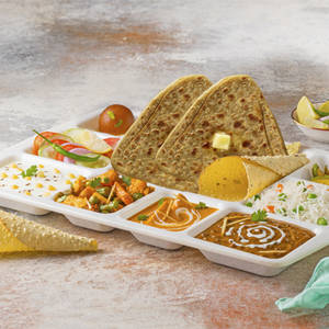 Deluxe Thali with Tawa Paratha