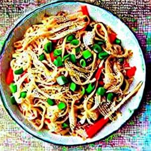 Chicken Noodles Fried Rice