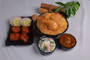 Chicken Biryani + Chicken 65 [online]