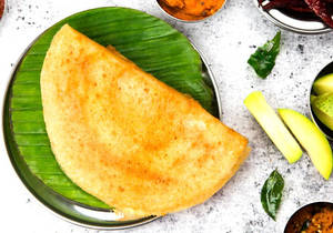 Raw Mango Ghee Roast Dosa
