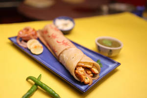 Malai Paneer Gluten Free Kathi Roll