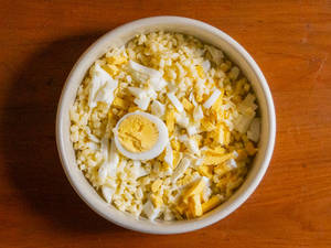 Cheesy Boiled Eggs - Canine Kitchen