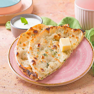 Paneer Paratha With Curd.