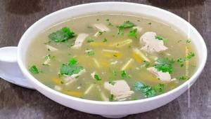 Chicken lemon coriander soup