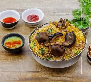 Mushroom biryani 