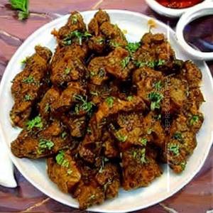 Mutton Garlic Bheja Fry