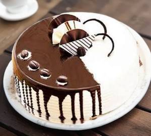 Choco Vanilla Cake [450 Grams]
