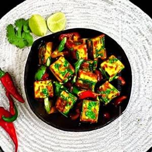 Chilli mint paneer