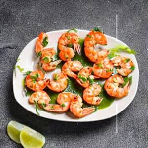 Butter garlic prawns