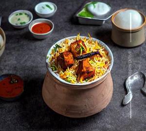 Paneer tikka biryani