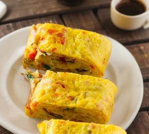Fried Paneer Bread Omelette